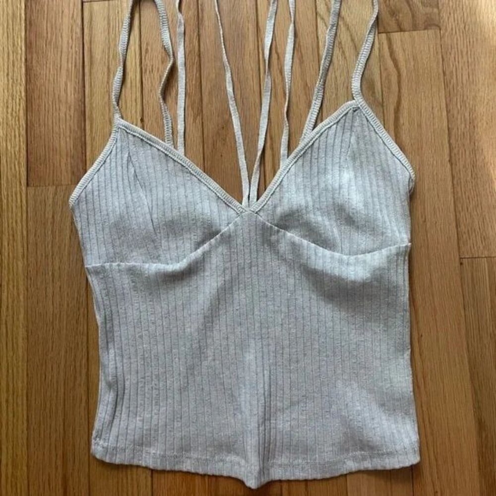 Small Light Grey Small Strappy Tank Top